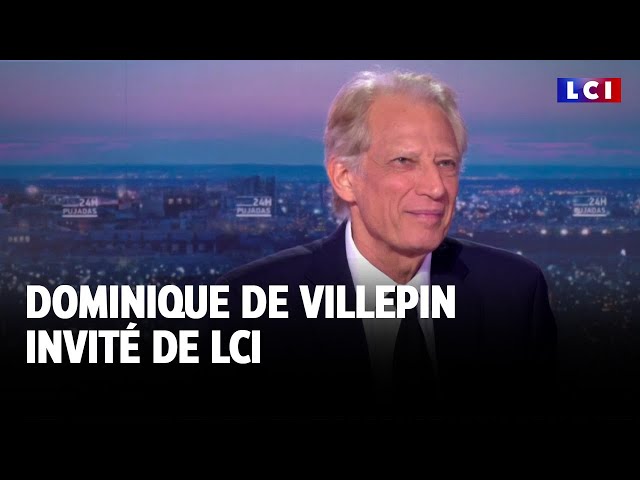 ⁣"Reconnaitre un État palestinien" : Dominique de Villepin invité de David Pujadas｜LCI