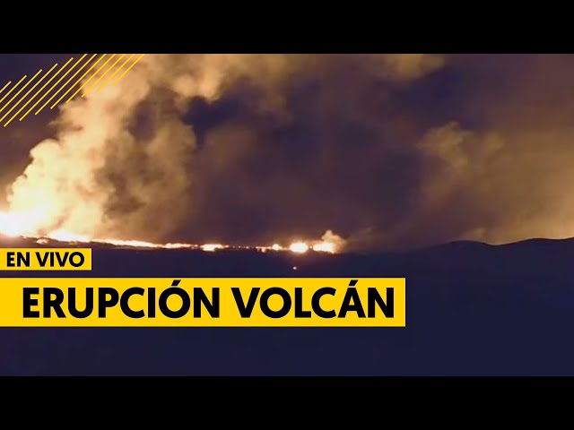 ⁣EN VIVO: Erupción volcán en Islandia