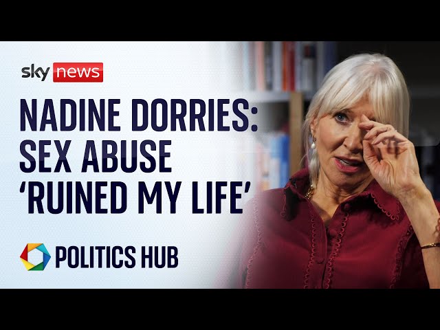 ⁣Former minister Nadine Dorries reveals she was abused by a vicar