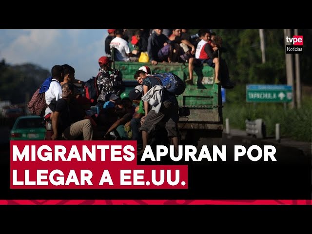 ⁣Migrantes buscan llegar a EE.UU. antes de que Donald Trump asuma el poder