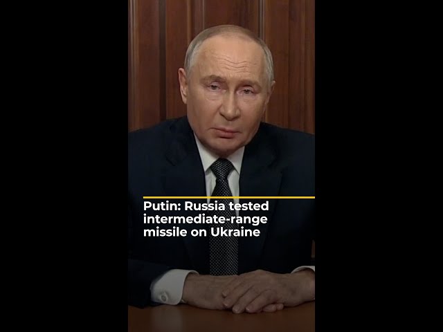 ⁣Putin: Russia tested intermediate-range missile on Ukraine | AJ#shorts