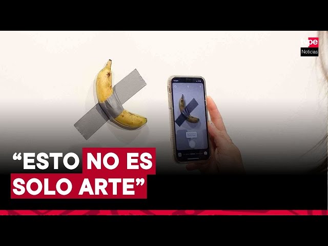 ⁣Famosa banana pegada a la pared se vendió por USD 6.2 millones en Nueva York