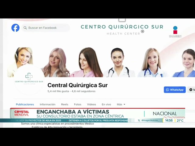 ⁣Detienen a falsa cirujana estética en Querétaro | Noticias con Crystal Mendivil