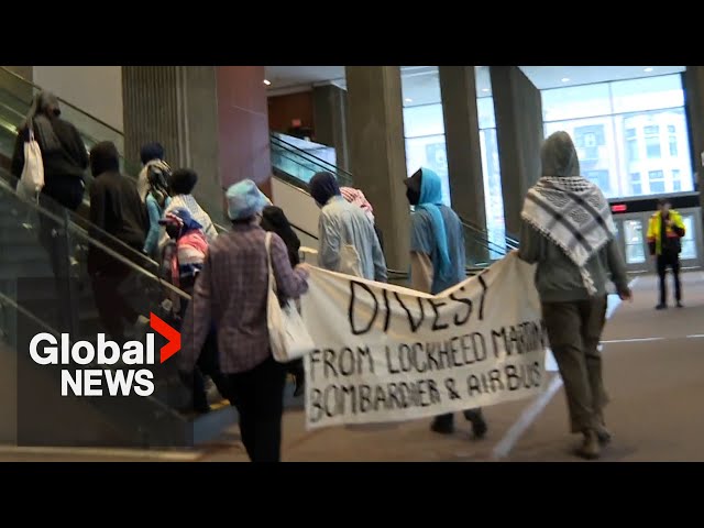 ⁣Thousands of Quebec students strike in solidarity with Palestinians