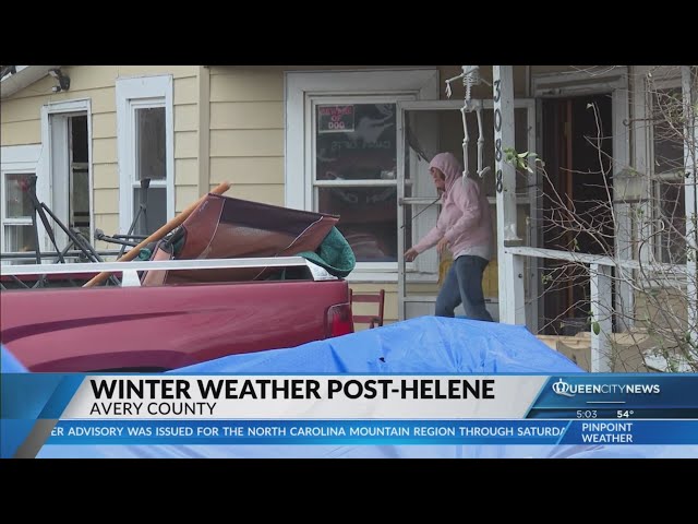 ⁣Winter weather coming to NC mountains after Helene devastation