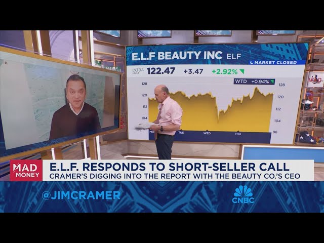 ⁣e.l.f Beauty CEO Tarang Amin goes one-on-one with Jim Cramer