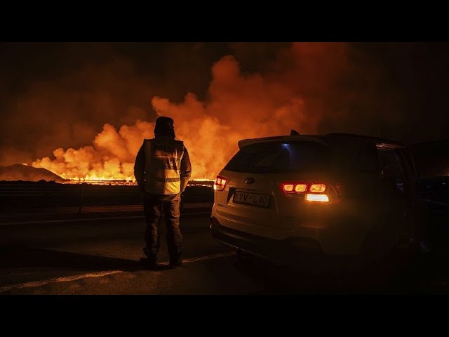 ⁣In Reykjanes wütet der Vulkan - zum 7. Mal in einem Jahr