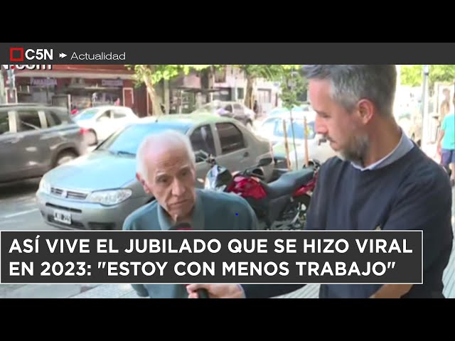 ⁣Así vive el JUBILADO que se hizo VIRAL en 2023: "Estoy con MENOS TRABAJO"