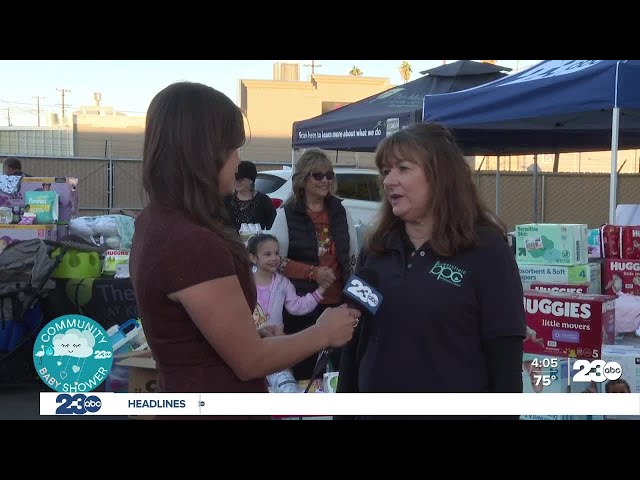 ⁣23ABC Community Baby Shower receives donations from Garces Memorial High School