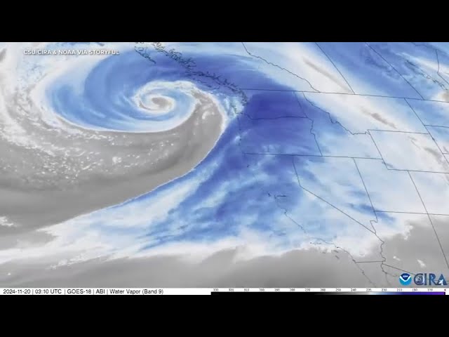 ⁣'Bomb cyclone' hits California after leaving devastation in Washington State