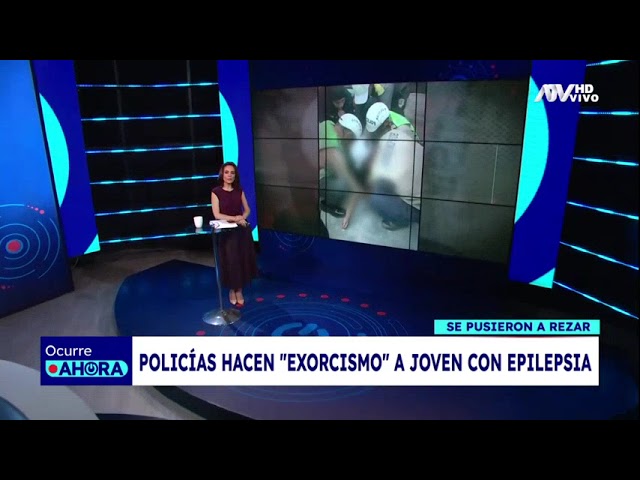 ⁣Policías hacen 'exorcismo' creyendo que joven estaba poseída