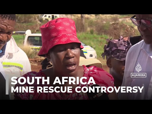 ⁣South Africa mine rescue controversy: Police block aid for miners trapped in disused mine