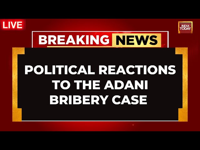 ⁣Gautam Adani Bribery Case LIVE News | Adani Bribery & Fraud Case Sparks Political Reactions