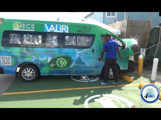 ⁣SALCC SHOWCASE ELECTRIC MINIBUS CONVERSION AT SAINT LUCIA EV EXPO