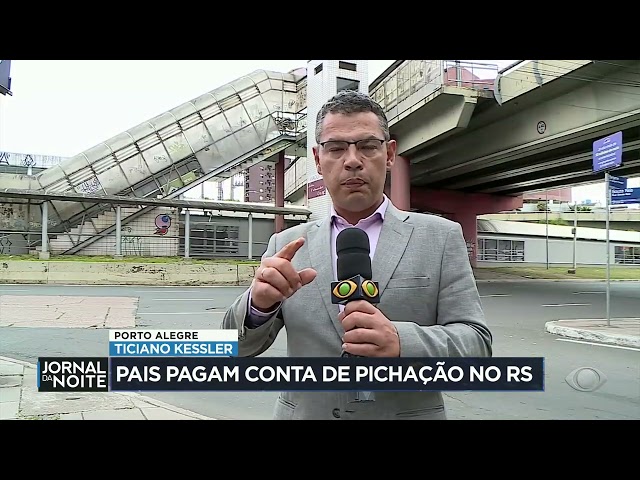 ⁣Pais pagam conta de pichação no Rio Grande do Sul