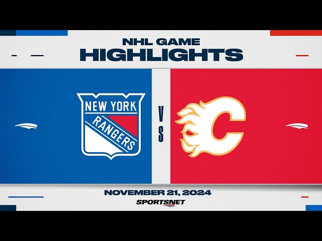 ⁣NHL Highlights | Rangers vs. Flames - November 21, 2024