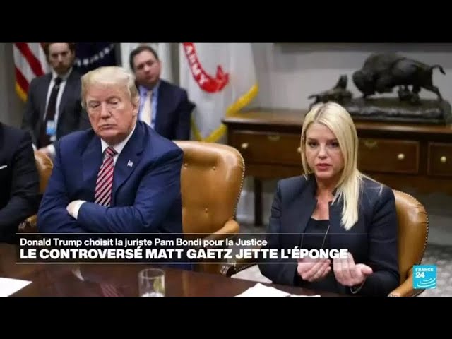 ⁣Donald Trump remplace le controversé Matt Gaetz à la Justice par l'ex-procureure Pam Bondi