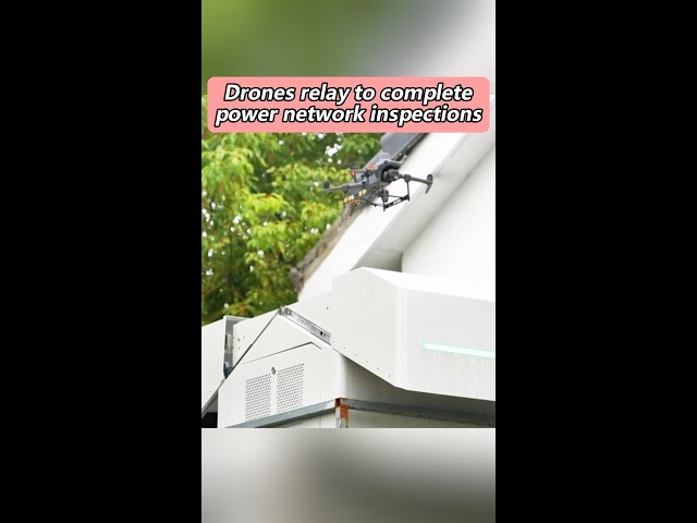 ⁣Drones relay to complete power network inspections