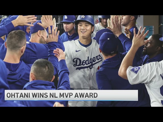 ⁣Los Angeles Dodgers' Shohei Ohtani wins third MVP award