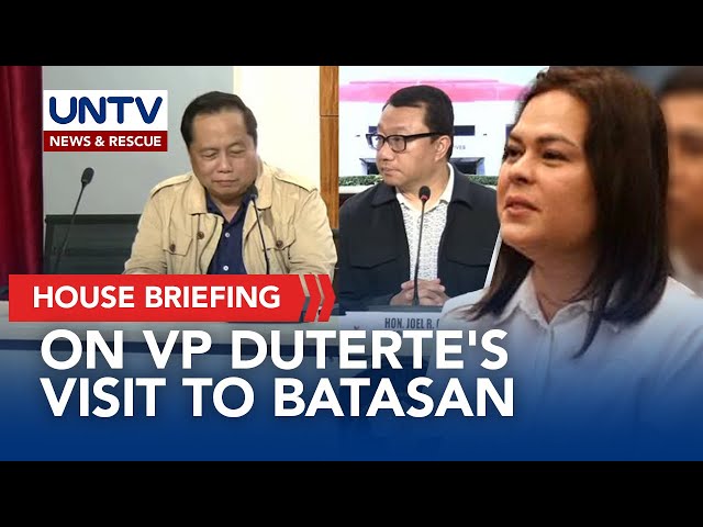 ⁣House of Representatives conducts press briefing on the visit of VP Duterte at the Batasan | Nov. 22