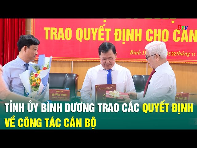 ⁣Tỉnh ủy Bình Dương trao các quyết định về công tác cán bộ