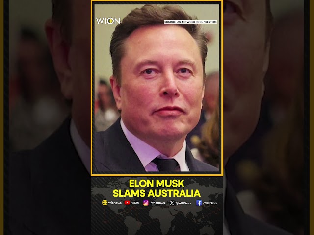 ⁣Elon Musk Blasts Australia's Planned Ban On Social Media for Children | WION Shorts