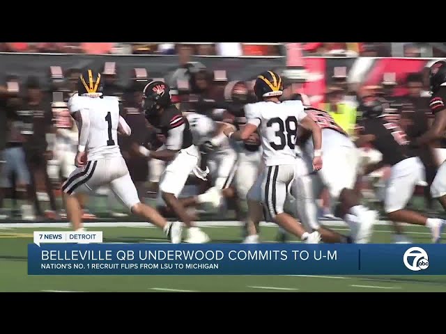 ⁣Bryce Underwood is staying home: Belleville QB flips commitment to Michigan