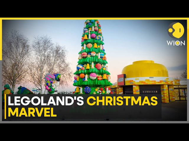 ⁣33-Foot Lego Christmas Tree Created at UK Theme Park | Latest English News | WION