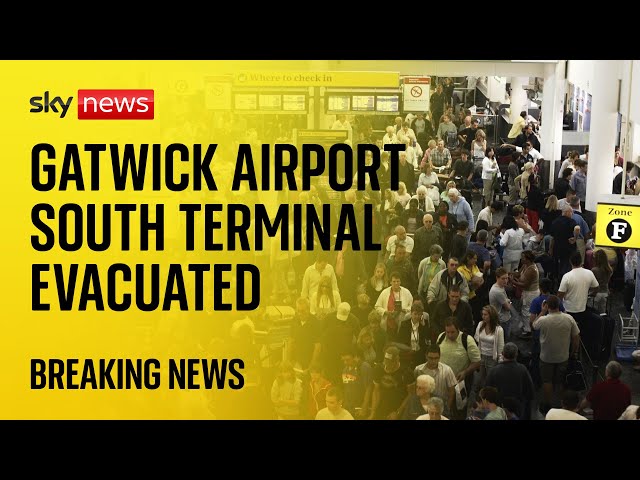 ⁣Gatwick Airport: Bomb disposal team sent to airport as South Terminal evacuated