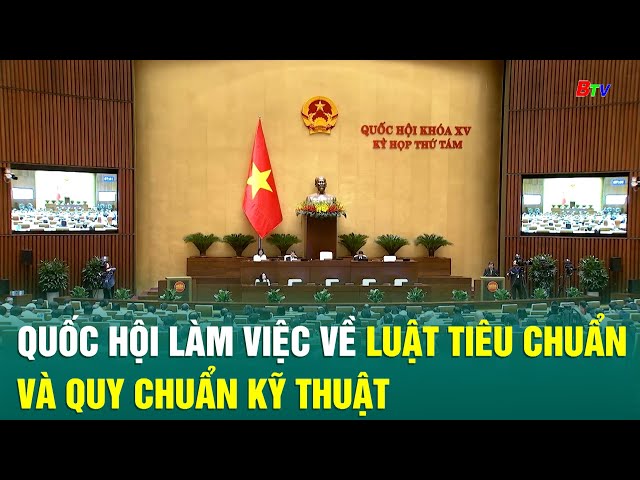 ⁣Quốc hội làm việc về Luật Tiêu chuẩn và quy chuẩn kỹ thuật