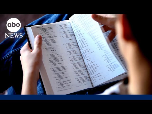 ⁣Texas to vote on Bibles in public schools