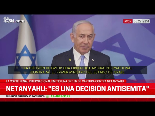 ⁣LA CORTE PENAL INTERNACIONAL EMITIÓ una ORDEN de CAPTURA contra NETANYAHU