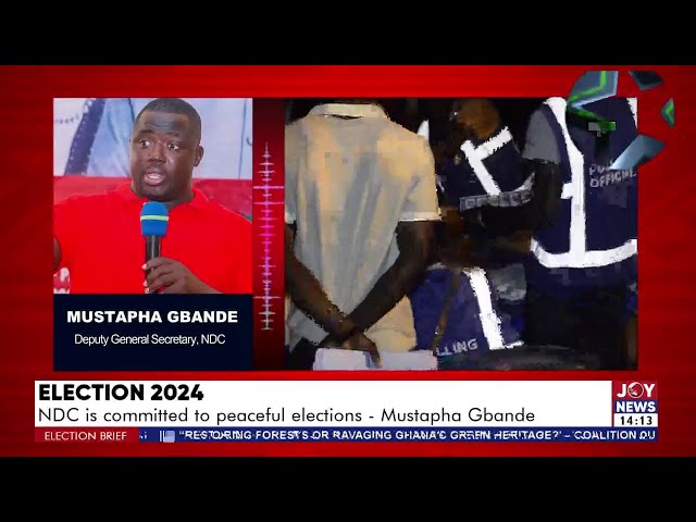 ⁣Election 2024: NDC is committed to peaceful elections - Mustapha Gbande | Election Brief