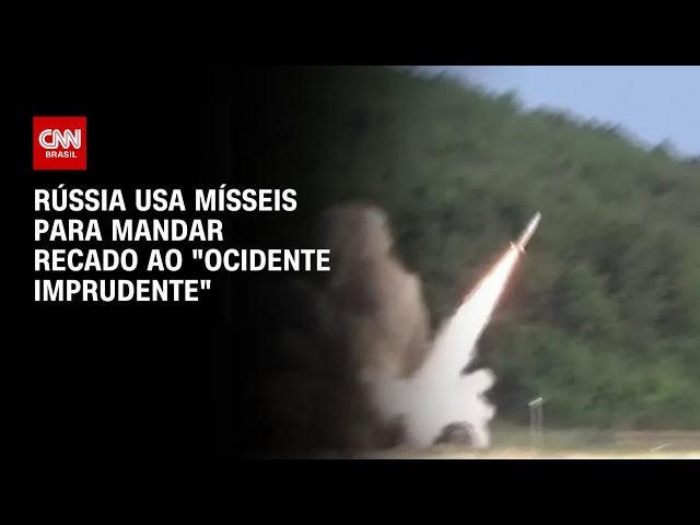 ⁣Rússia usa mísseis para mandar recado ao "Ocidente imprudente" | LIVE CNN