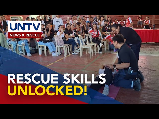 ⁣200 estudyante sa Batangas, sumailalim sa UNTV basic first aid at life support training