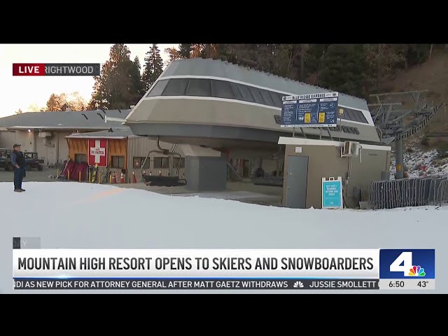 ⁣Mountain High is open for ski season