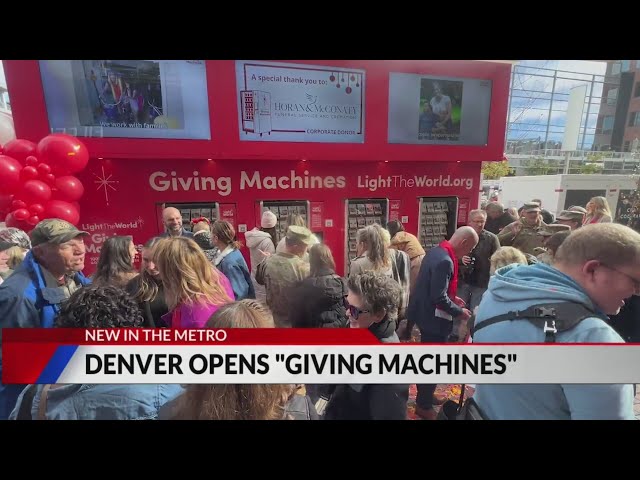 ⁣Denver opens 'Giving Machines' ahead of the holidays