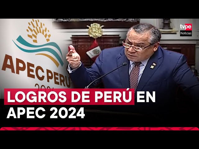 ⁣Gustavo Adrianzén: APEC 2024 proyectó al Perú como socio confiable y capaz de generar consensos