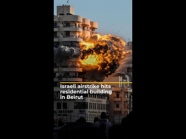 ⁣Israeli strike hits Beirut as Lebanon’s death toll surpasses 3,500 | AJ #shorts