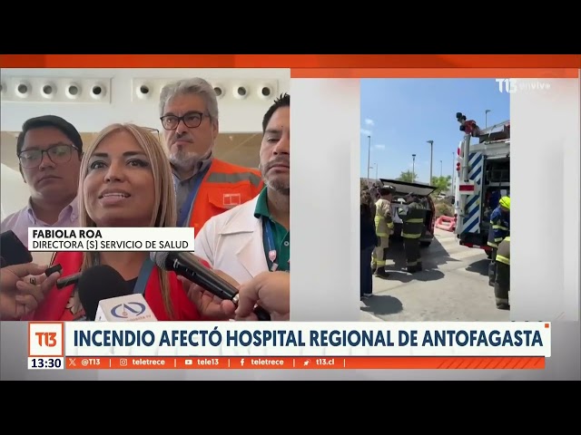 ⁣Incendio afectó hospital Regional de Antofagasta