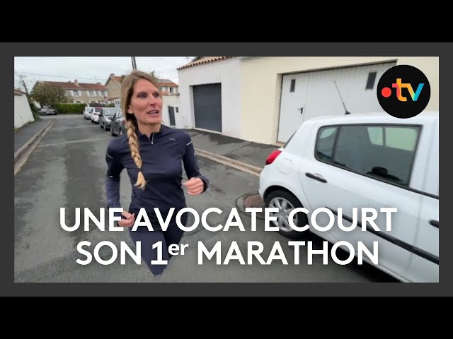 ⁣Une avocate court son premier marathon à La Rochelle