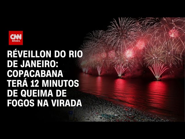 ⁣Réveillon do Rio de Janeiro: Copacabana terá 12 minutos de queima de fogos na virada | BASTIDORES