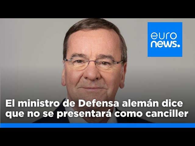 ⁣Pistorius renuncia a presentarse como candidato a canciller en las elecciones de febrero