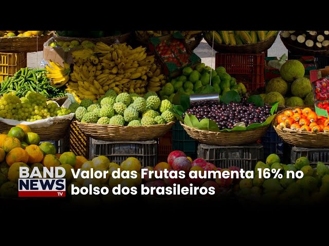 ⁣Preço das frutas acima da inflação nos últimos 12 meses | BandNewsTV