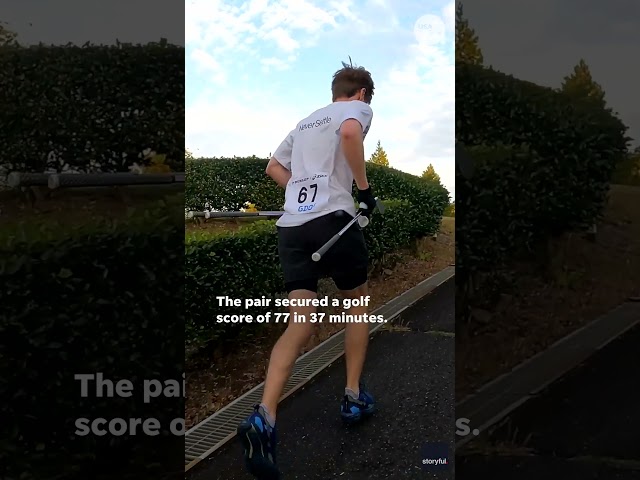 ⁣What exactly is speedgolf? This British team just won the World Cup #Shorts