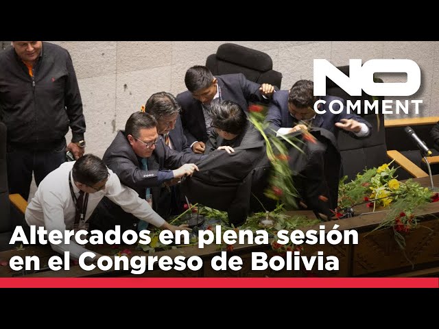 ⁣NO COMMENT: Altercado en el Congreso de Bolivia