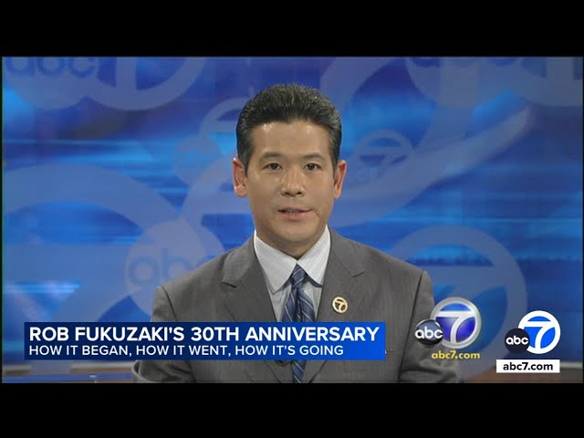 ⁣ABC7's Rob Fukuzaki celebrates 30 years with Eyewitness News