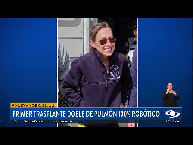 ⁣Realizan el primer trasplante de pulmón 100% robótico en Estados Unidos