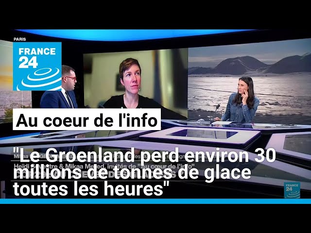 ⁣"Le Groenland perd environ 30 millions de tonnes de glace toutes les heures" • FRANCE 24