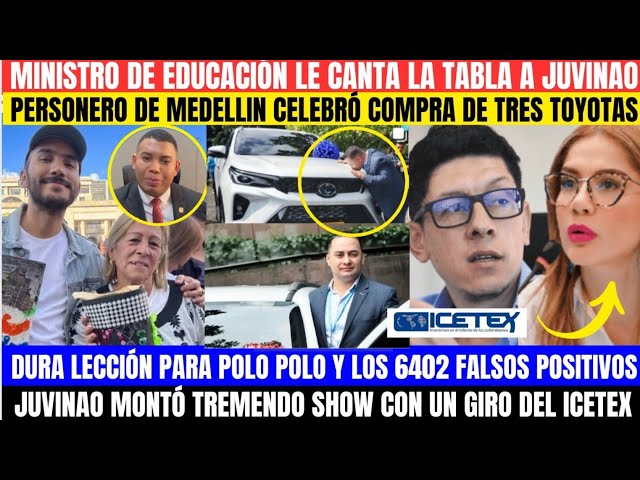 ⁣MINISTRO EDU LE CANTA LA TABLA A JUVINAO.PERSONERO CELEBRÓ COMPRA DE TOYOTAS.L CALLAN LA BOCA A POLO